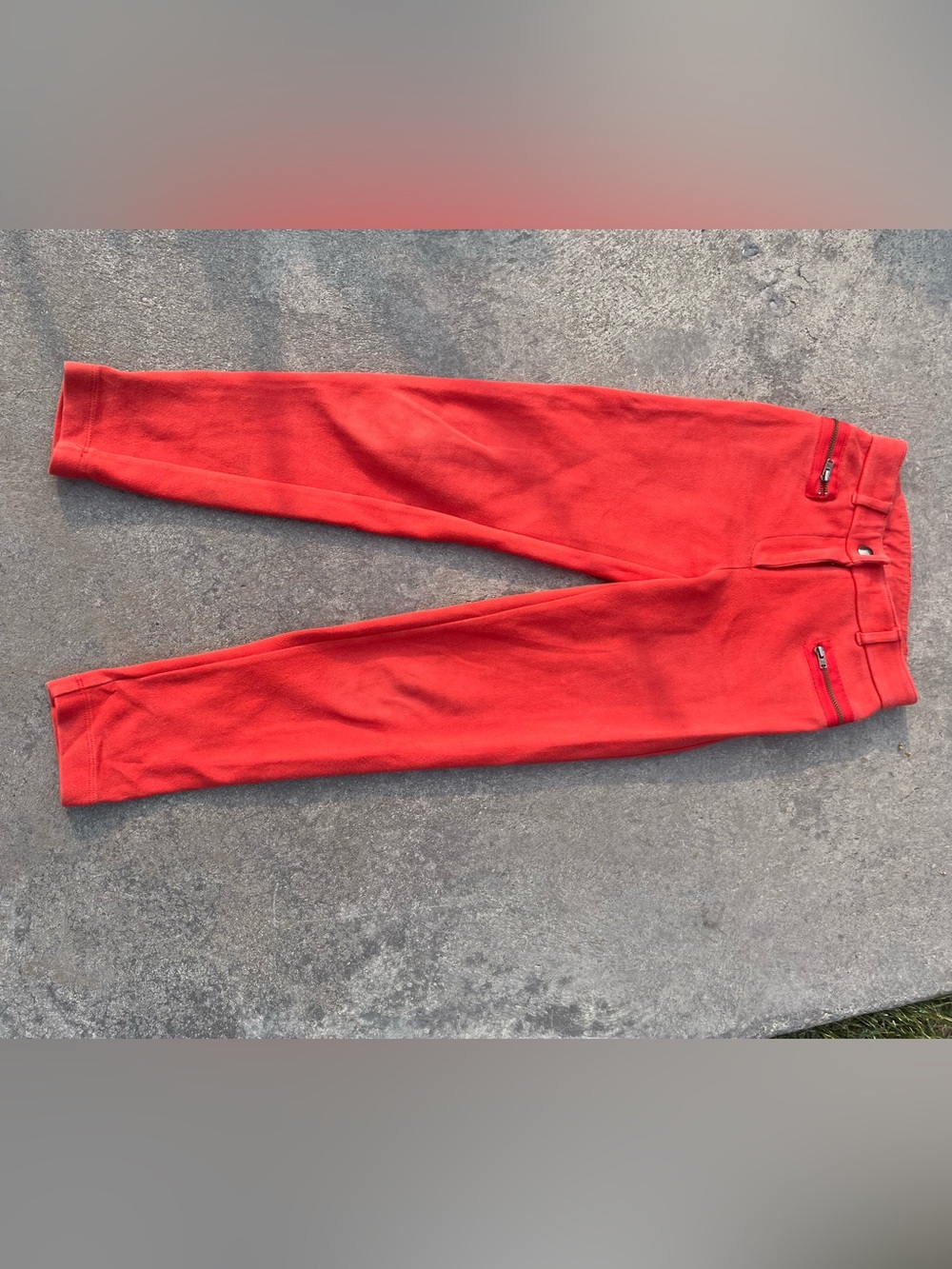 Crewcuts Bright Red orange casual stretch pants for Kids